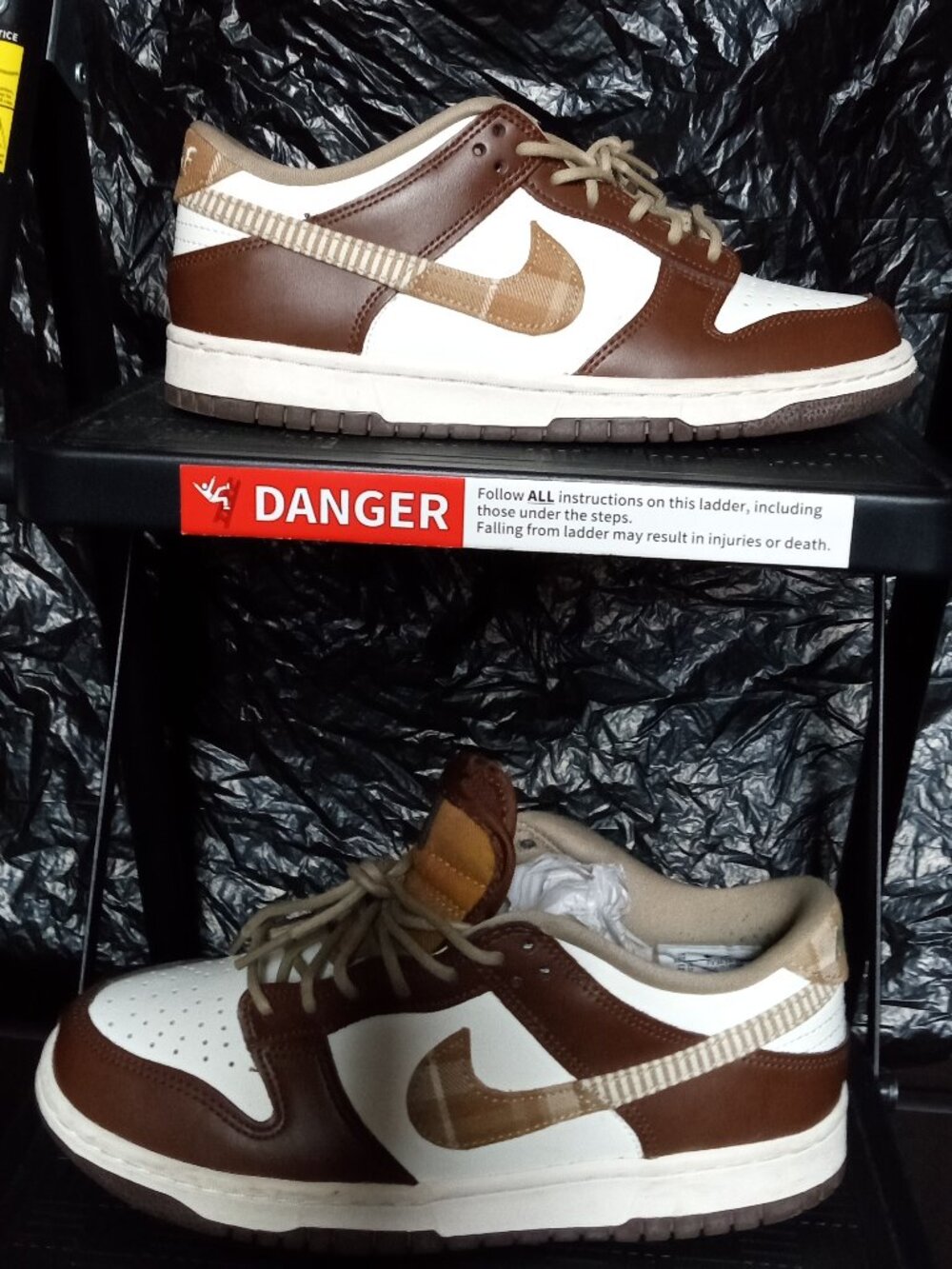 Nike Dunk Low GS 'Plaid Brown' GS 6Y